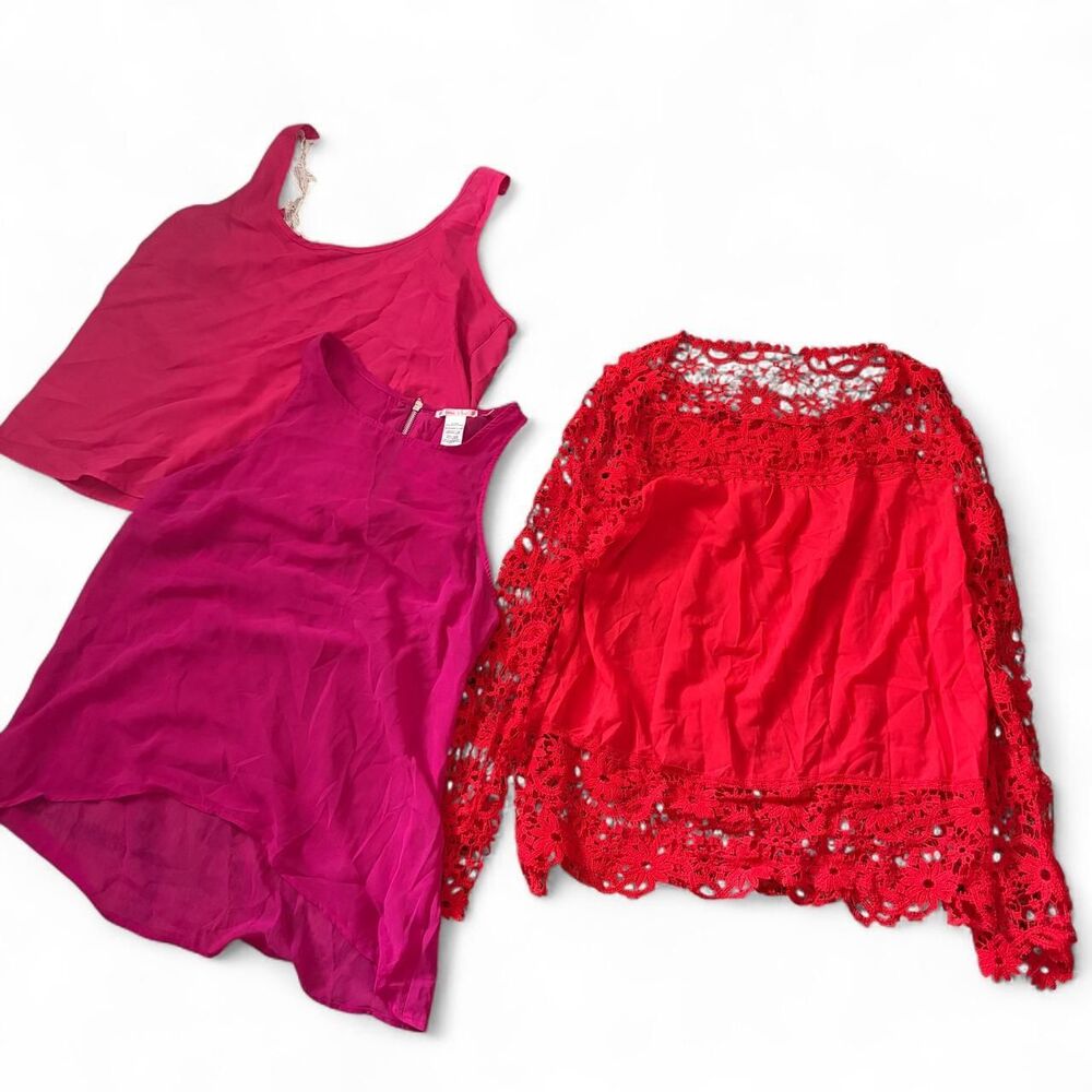 Unbranded Women's Pink and Red Blouse